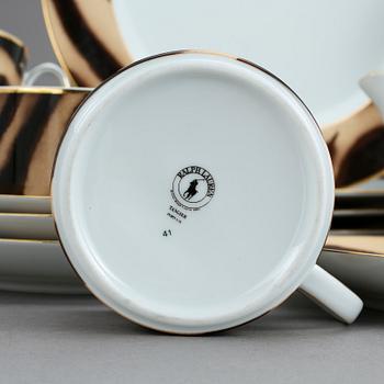 SERVISPORSLIN, 14 delar, "Tangier", Ralph Lauren, 1990-tal.