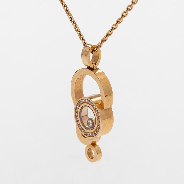 Chopard, kaulakoru riipuksella "Happy Bubbles", 18K kultaa ja timantteja.