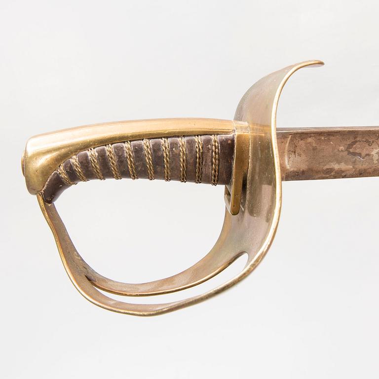 A pair of Swedish cavalry swords 1854 pattern.