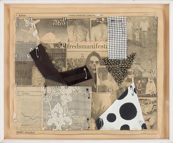 Lenke Rothman · LENKE ROTHMAN, collage, signerad o daterad 1982.
