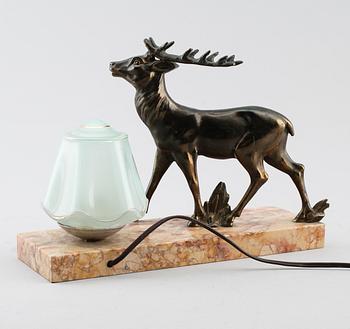 BORDSLAMPA, 1900-talets första hälft.