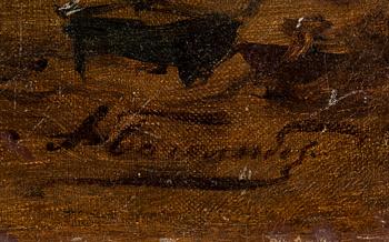 ALEXEI PETROVICH BOGOLJUBOFF, SKETCH FOR THE PAINTING THE WRECK OF THE FREGAT ALEXANDER NEVSKY.