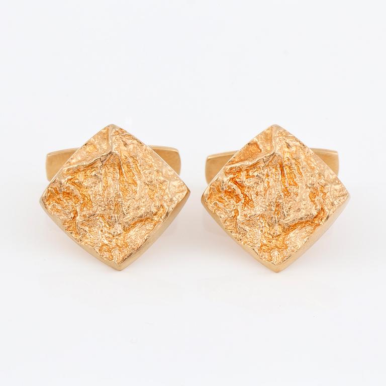 MANSCHETTKNAPPAR, ett par, 18K guld, Alton, Falköping, 1968. Vikt ca 13g.