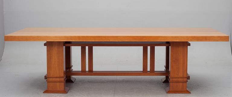 MATSALSMÖBLEMANG, 9 delar, Frank Lloyd Wright, Cassina 1986.