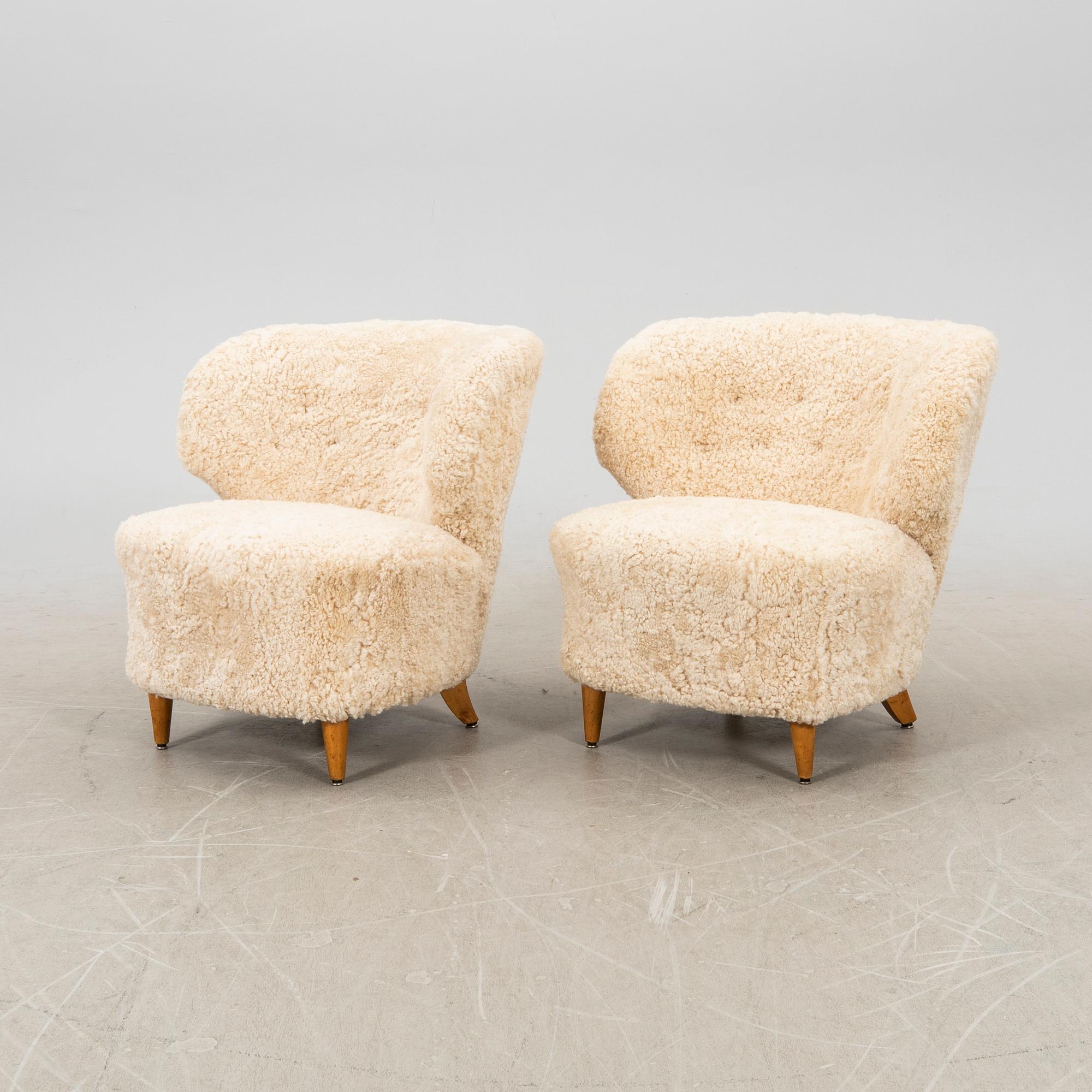 Chairs, a pair, probably Finland, first half of the 20th century.