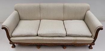 SOFFA, chippendalestil, 1900-talets första hälft.
