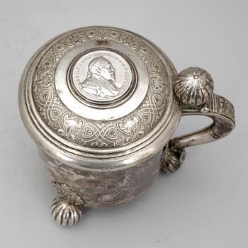 STOP, silver, barockstil, GAB Stockholm 1900. Vikt ca 440 gram.