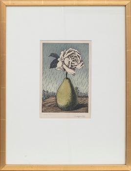 René Magritte, after, "Poire et rose”.