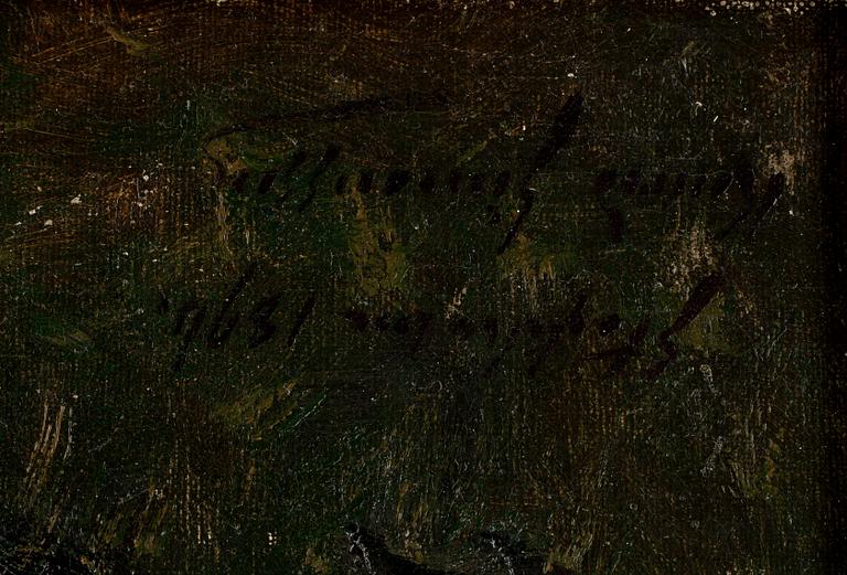 KONRAD SIMONSSON, olja på duk, sign o dat 1894.