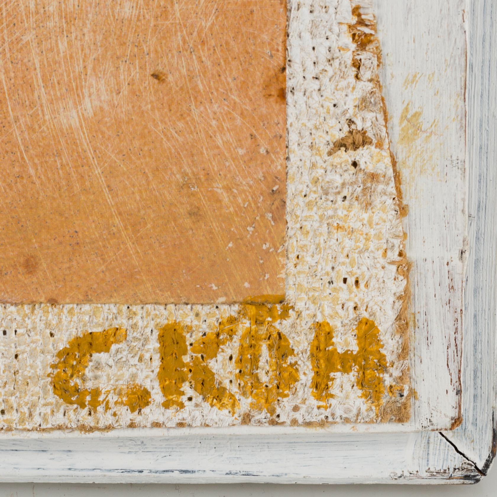 CARL KÖHLER, oil and collage, signed.