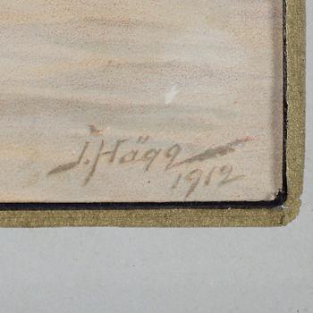 JACOB HÄGG, litografiskt tryck, signerad i trycket.