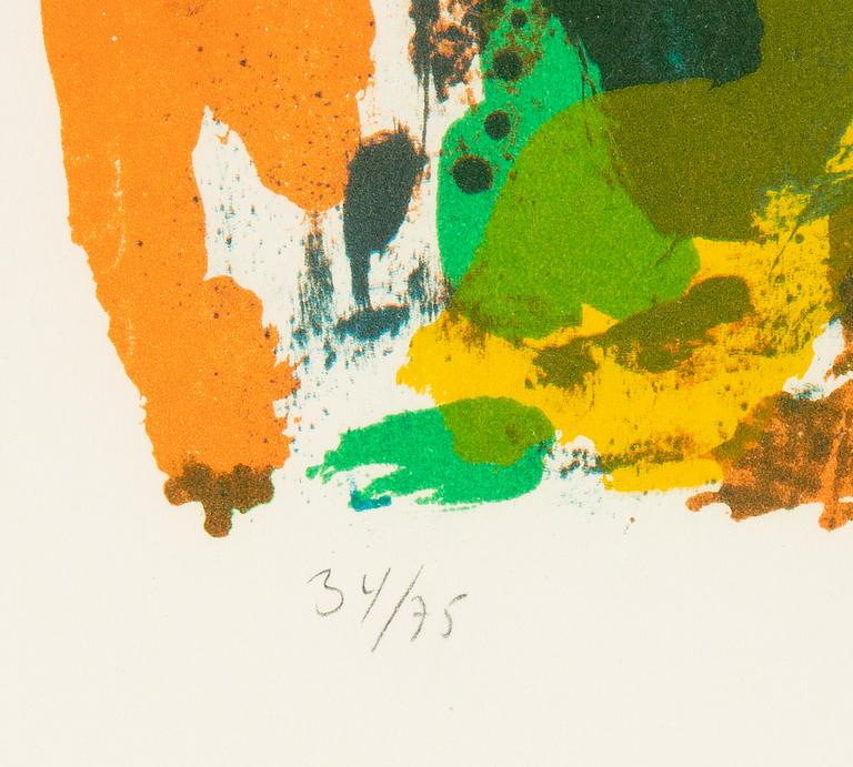 Asger Jorn, lithograph in colors, 1969, signed and numbured 34/75.