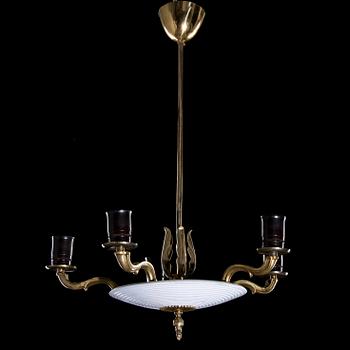 TAKLAMPA, Paavo Tynell, Taito modell 1374, 1900-talets första hälft. Höjd 60 cm.