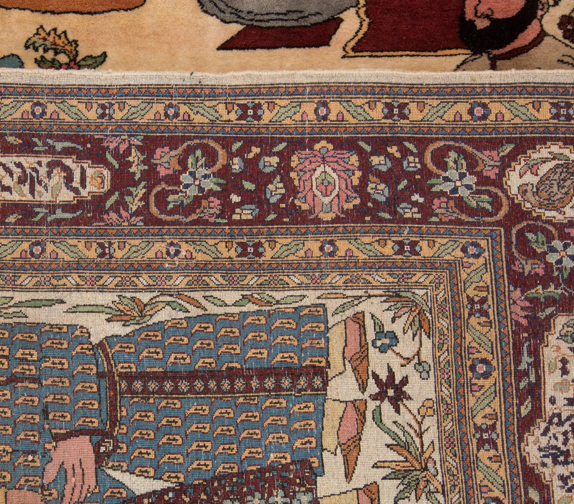 MATTA, old/semiantik, orientalisk, figural, ca 219 x 139 cm.