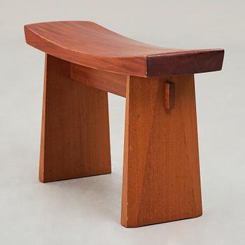 HANS KEMPE & LARS-ERIK LJUNGLÖF, a stool, "HI 8", executed by cabinet maker David Sjölinder for  The HI-group in 1960.