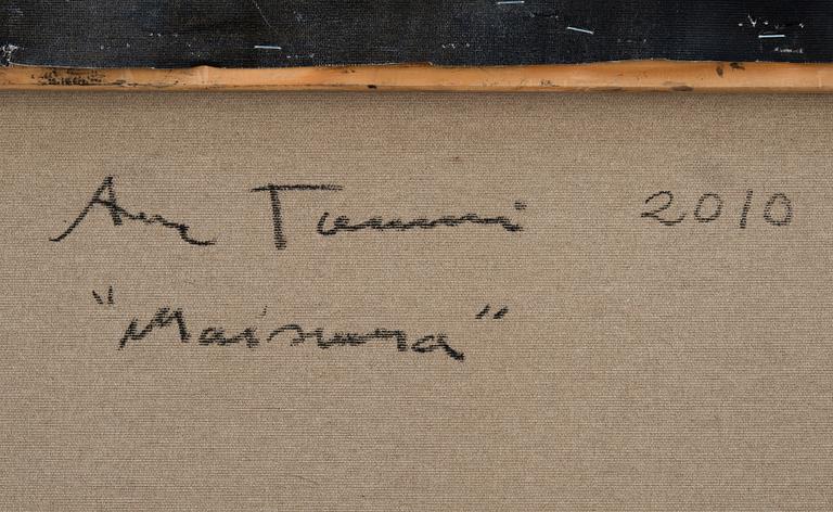 ANNE TOMPURI, gouache och pigment på duk, a tergo signerad och daterad 2010.
