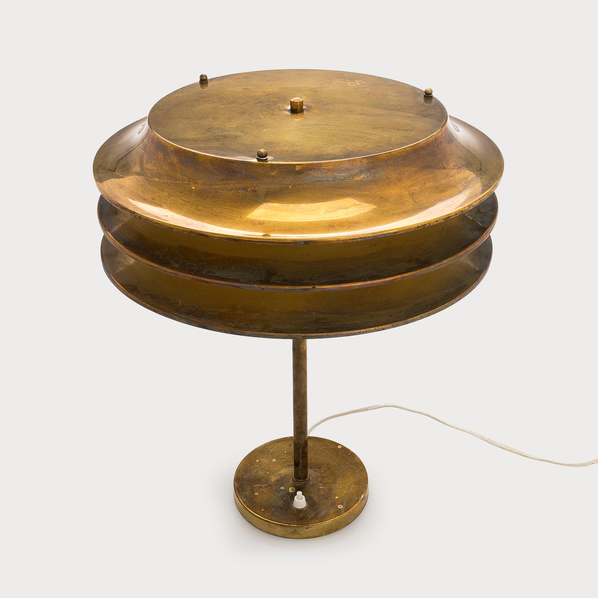 Kai Finnmark (Kai Ruokonen), a 1970s table lamp 'Palace' modell P-0161-3,  for Lynx Ltd.