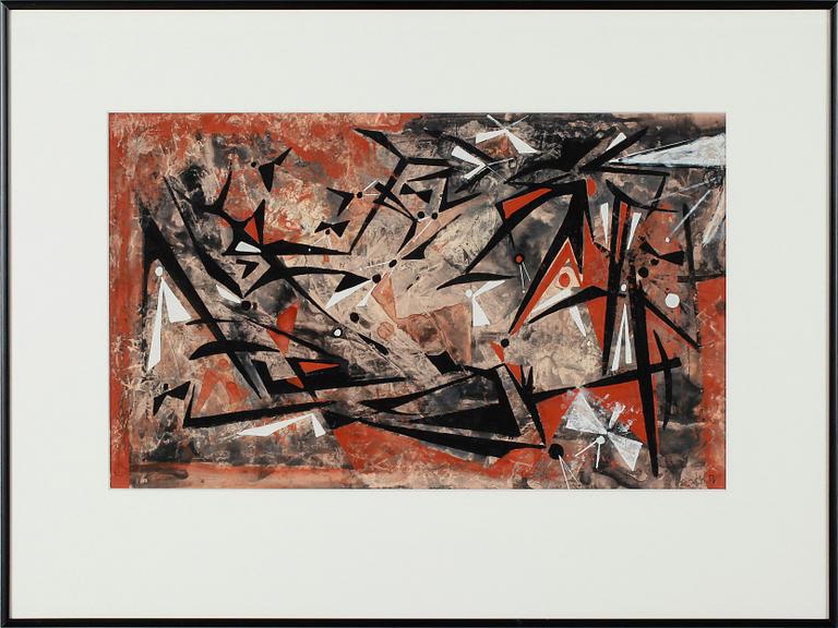 WALTER MAFLI, signerad och daterad -56.