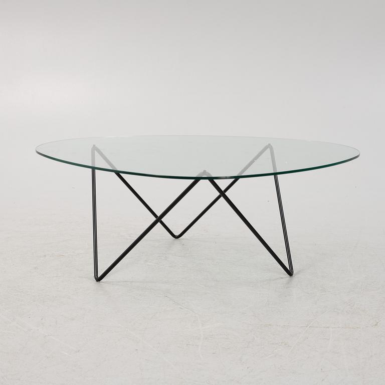Corsini & Millet, steel and glass 'Pedrera' coffee table from Gubi.