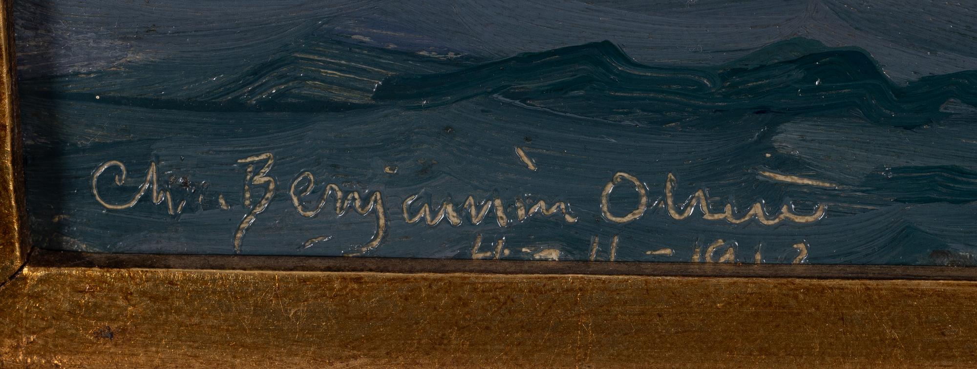 Christian Benjamin-Olsen, Pansarbåten "Valkyrien" nymålad.