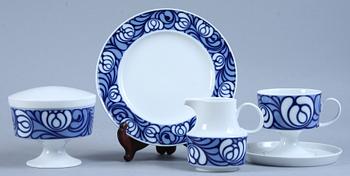 KAFFESERVIS, 29 delar, porslin, Tapio Wirkkala, Rosenthal.