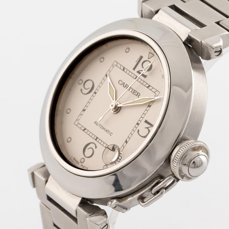 Cartier, Pasha, wristwatch, 35,5 mm.