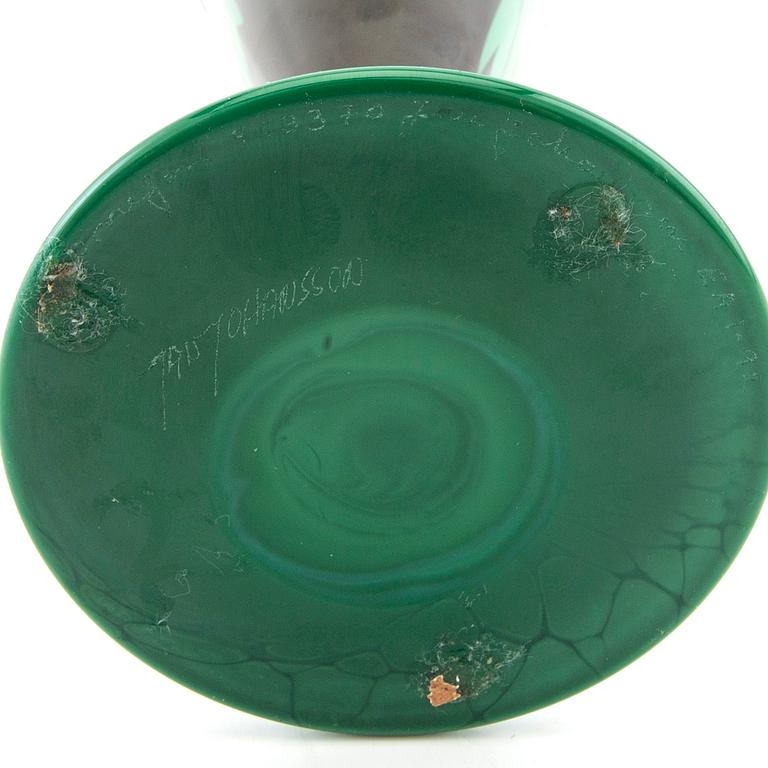 Jan Johansson, goblet, Graal, signed and dated Orrefors.