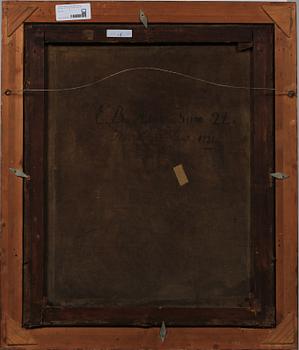 OKÄND KONSTNÄR, olja på duk, sign Joh. Wright á tergo, dat 1721.