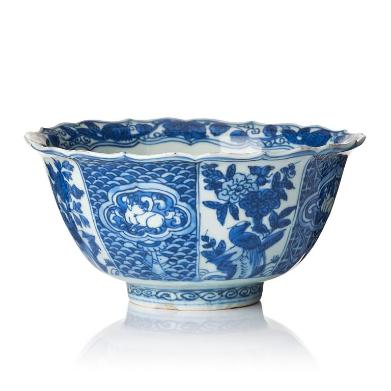 A blue and white bowl, Ming dynasty (1368-1644).