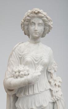 TRÄDGÅRDSSKULPTUR, marmor, 1800-/1900-tal.