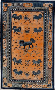 MATTA, antik Kina, sen Qing dynasti, ca 311 x 186,5 cm.