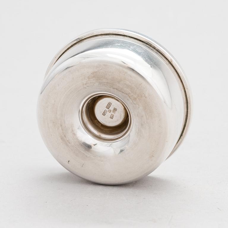 Bertel Gardberg, , A  'Birgitta' silver candleholder, model 22908, Hopeatehdas oy, Helsinki 1965.