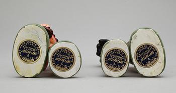 FIGURER, 4 st, the Flintstones, Joseph Lang & Co. Ltd, Hanna-Barbera Productions, Inc. 1962.