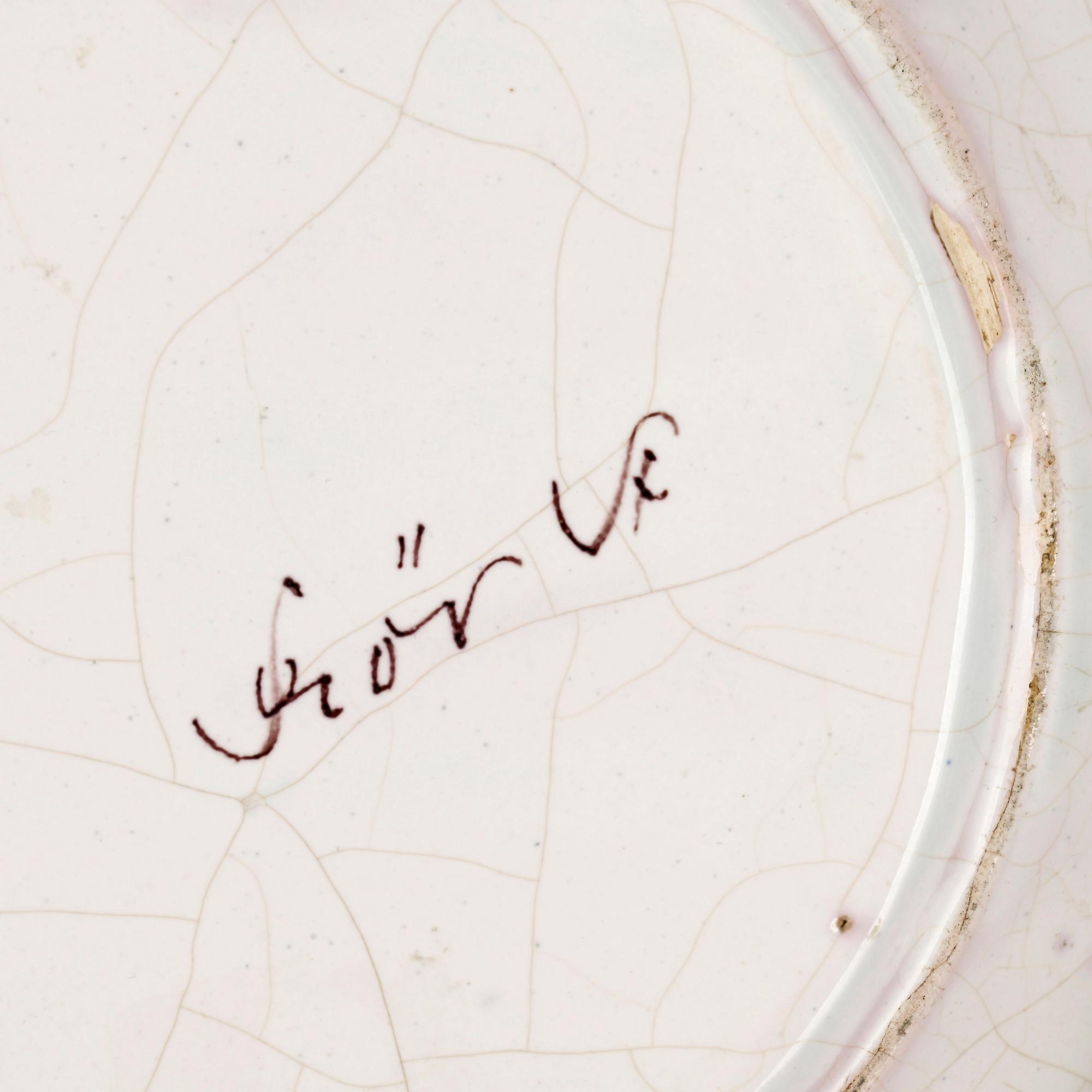 TALLRIKAR, 6 st, fajans, bl.a. Marieberg, 1700-tal.