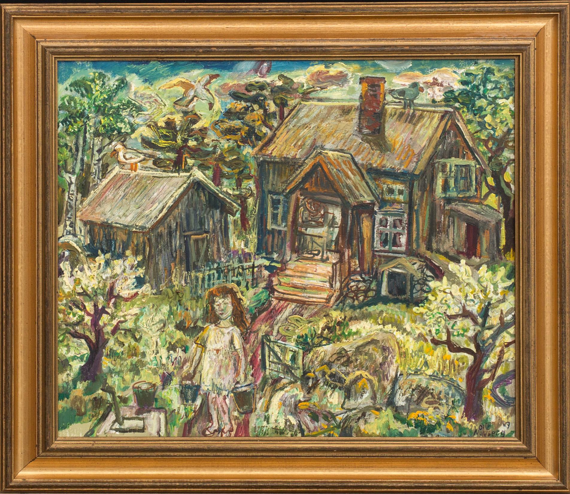 OLLE NORDBERG, oil on panel signed and dated 67.