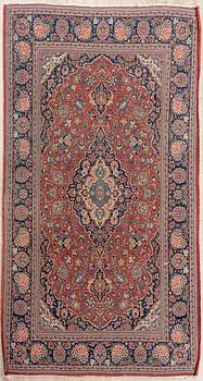 AN ANTIQUE CARPET, Keshan, Iran, 212x132 cm.