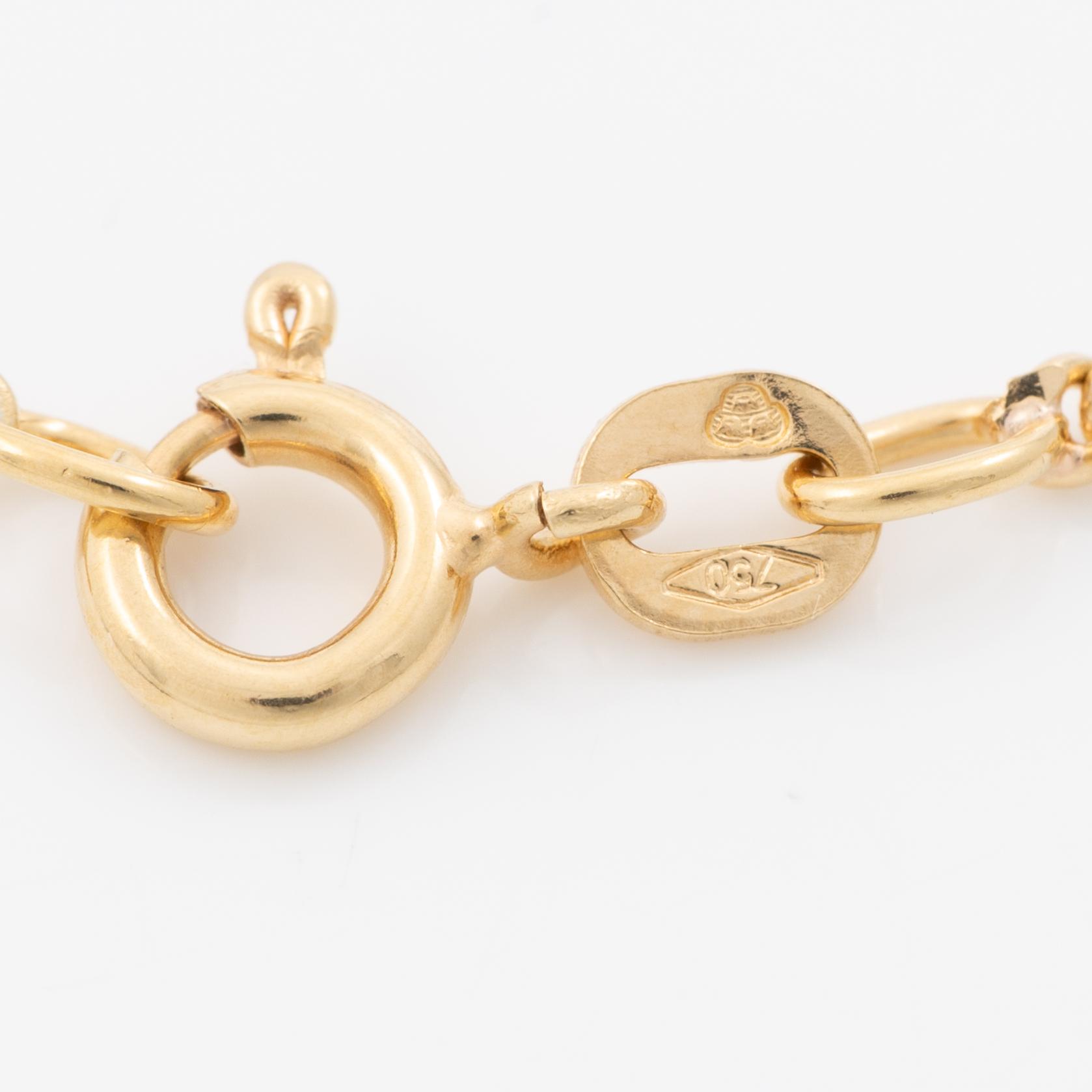 18K gold chain, Balestra.