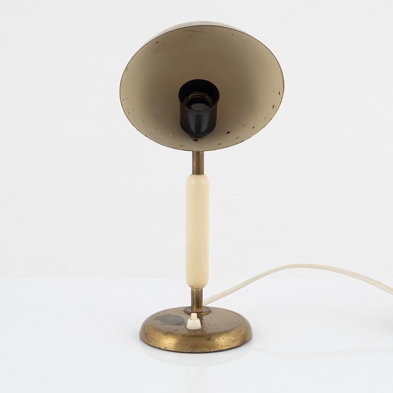 Harald Notini, a brass model 15233 table lamp,  Arvid Böhlmarks Lampfabrik, Sweden 1930/40-tal.