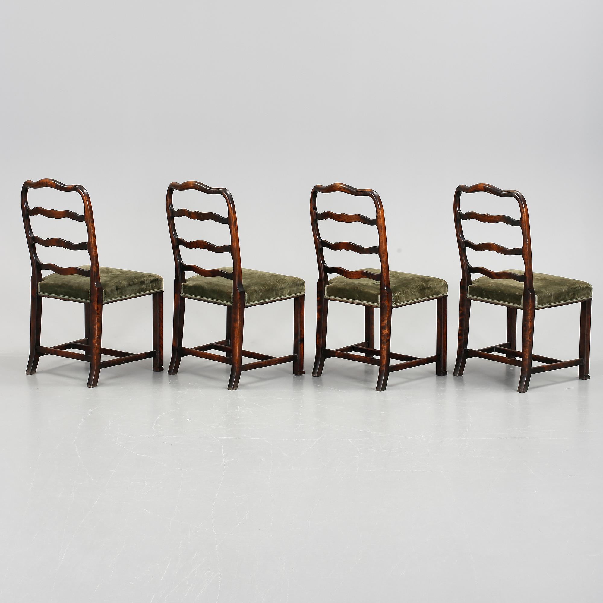 STOLAR, 4 st, art deco, Nordiska Kompaniet (NK), 1930-tal.