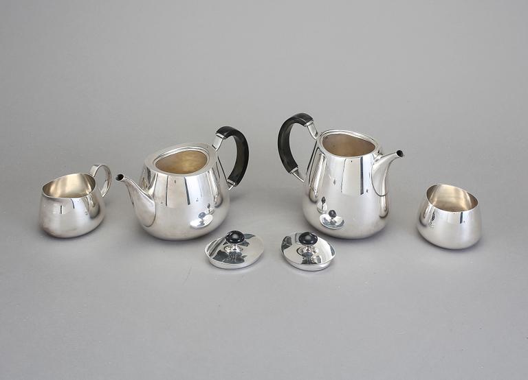 SERVIS, 4 delar, pläter, Walker & Hall, England, 1900-talets första hälft.