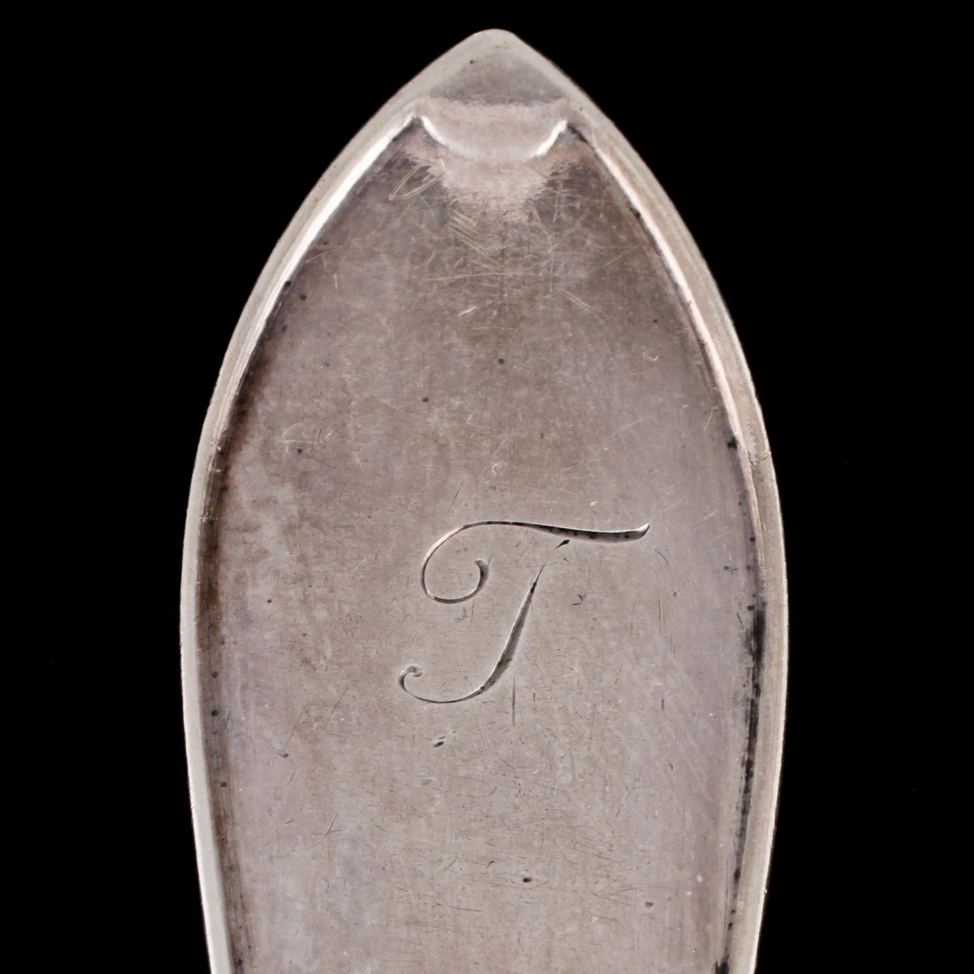GAFFLAR, 14 st, silver, mestadels GAB, Stockholm, 1920-tal. Vikt 625 g.