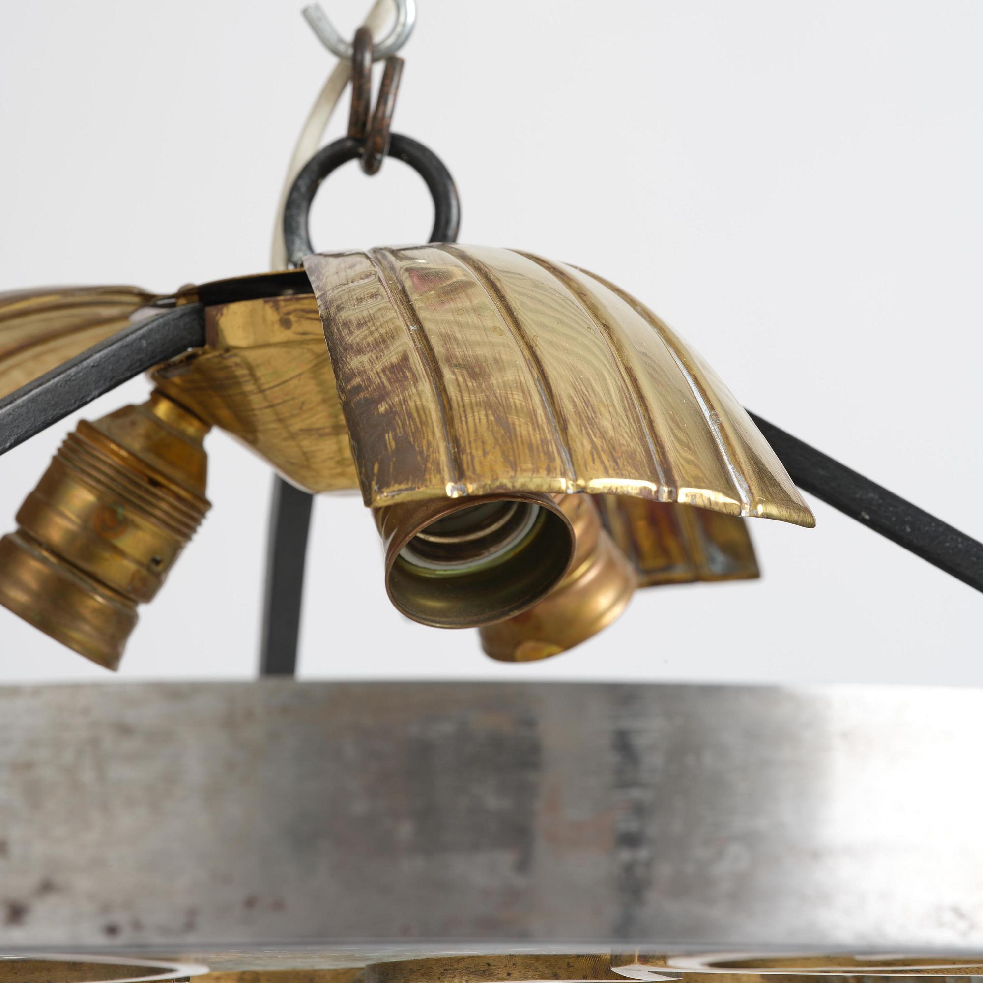 Lars Holmström, a Swedish Grace ceiling lamp, Arvika, 1920s-1930s.