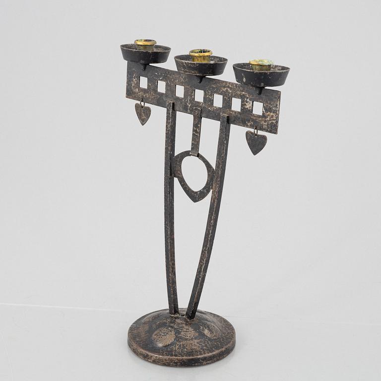 Candelabrum, Art Nouveau, early 20th century.
