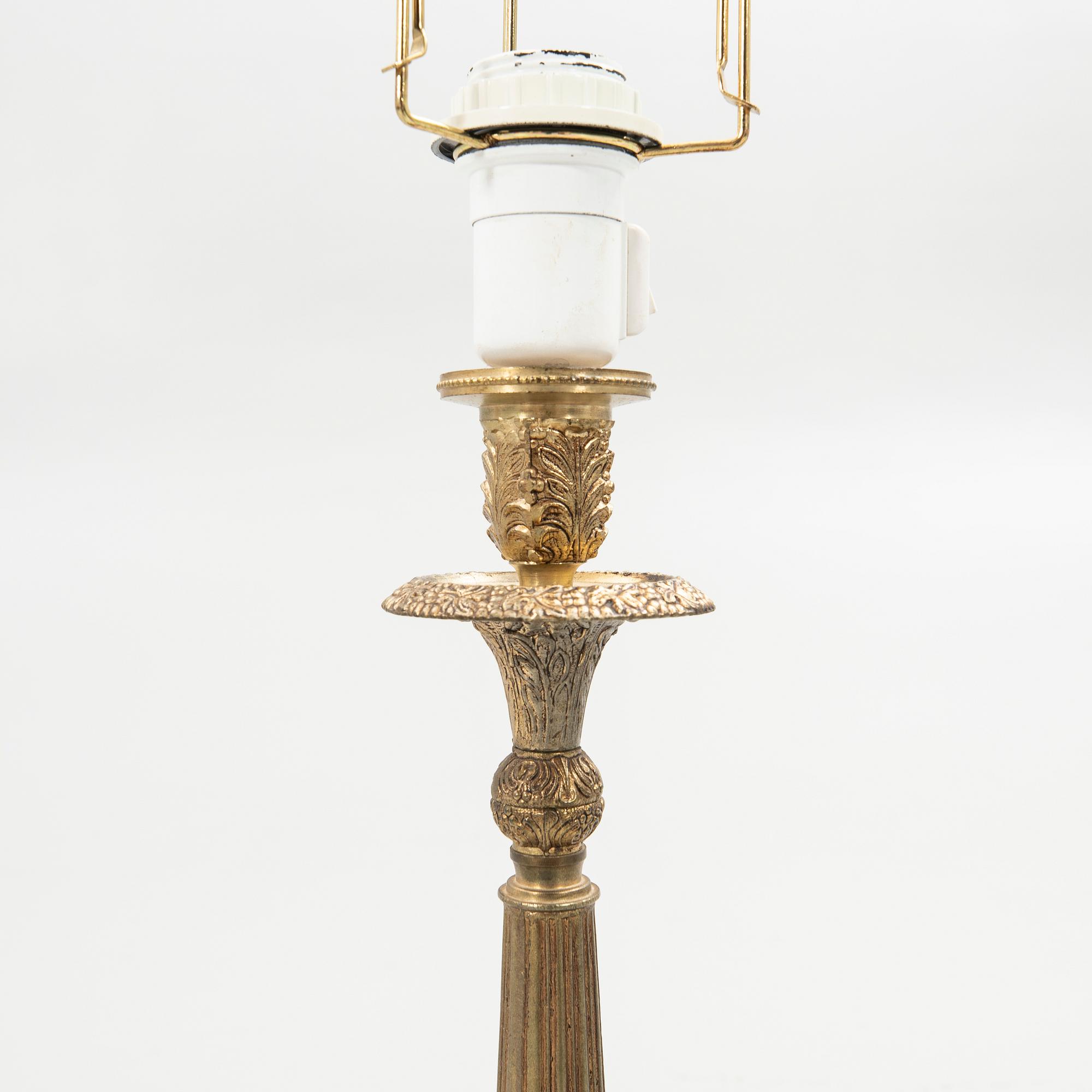 Bordslampor, ett par, Louis XV-stil, Frankrike, 1900-tal.
