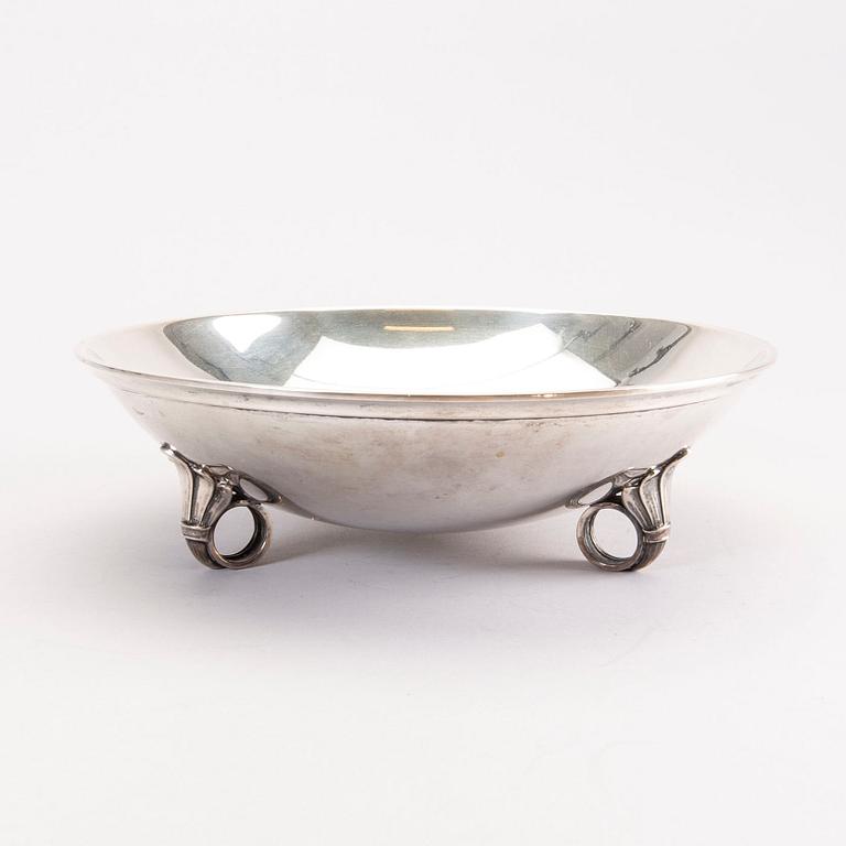 A Danish 20th century sllver bowl mark of Laurits Berth 1938 weight  606 gram.