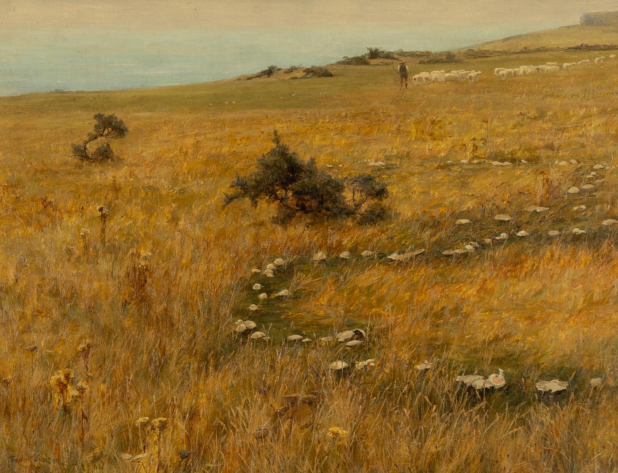 Frank Walton, The Shepherd with his Flock.