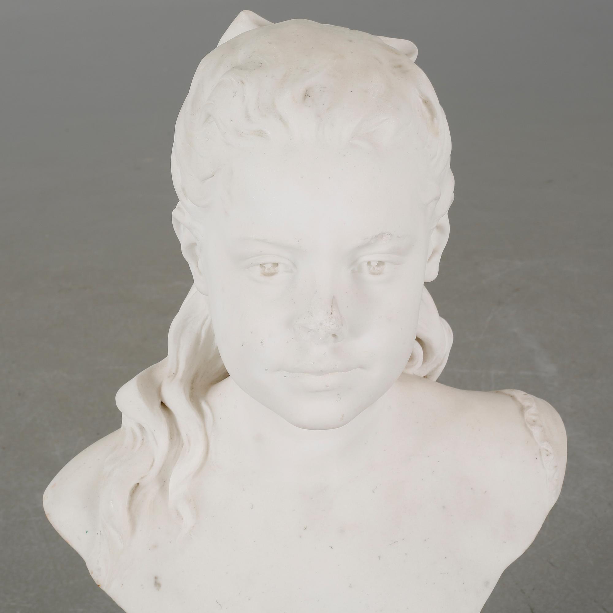 PER HASSELBERG, sculpture, plaster, signed and dated 1882.