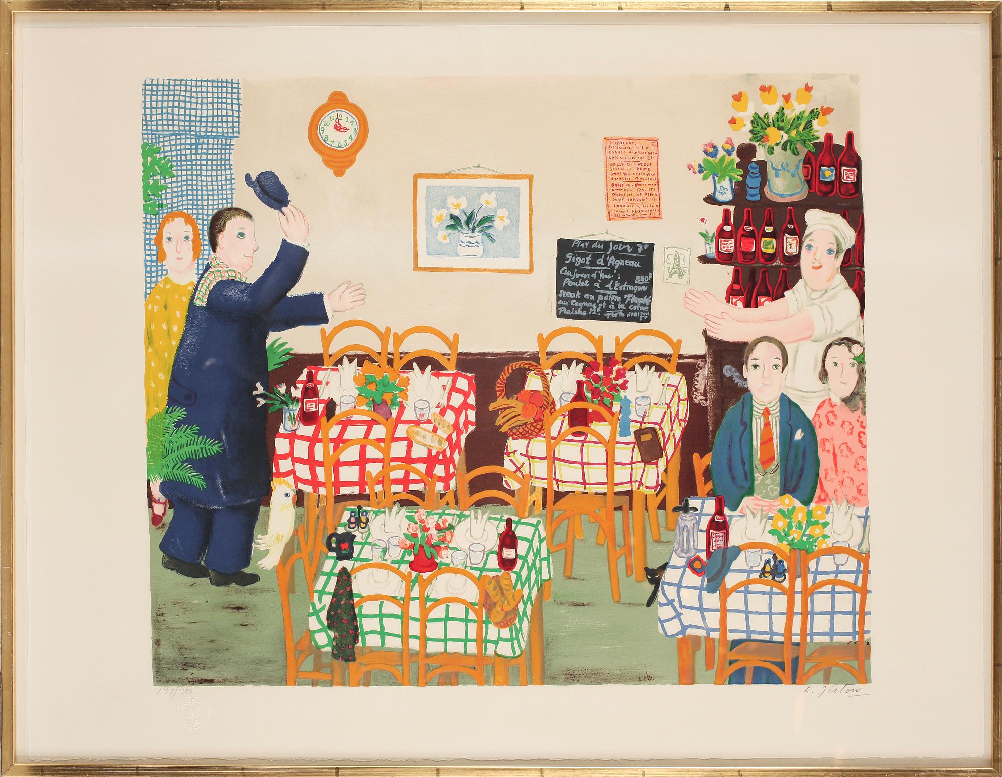 LENNART JIRLOW, färglitografi, sign o nr 132/380.