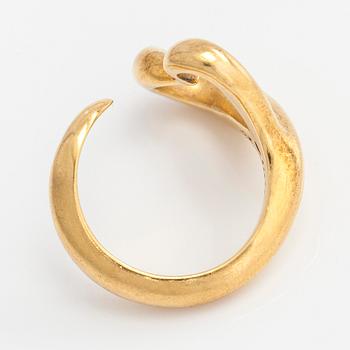 Tiffany & Co, Elsa Peretti, an 18K gold 'Open Heart' ring.