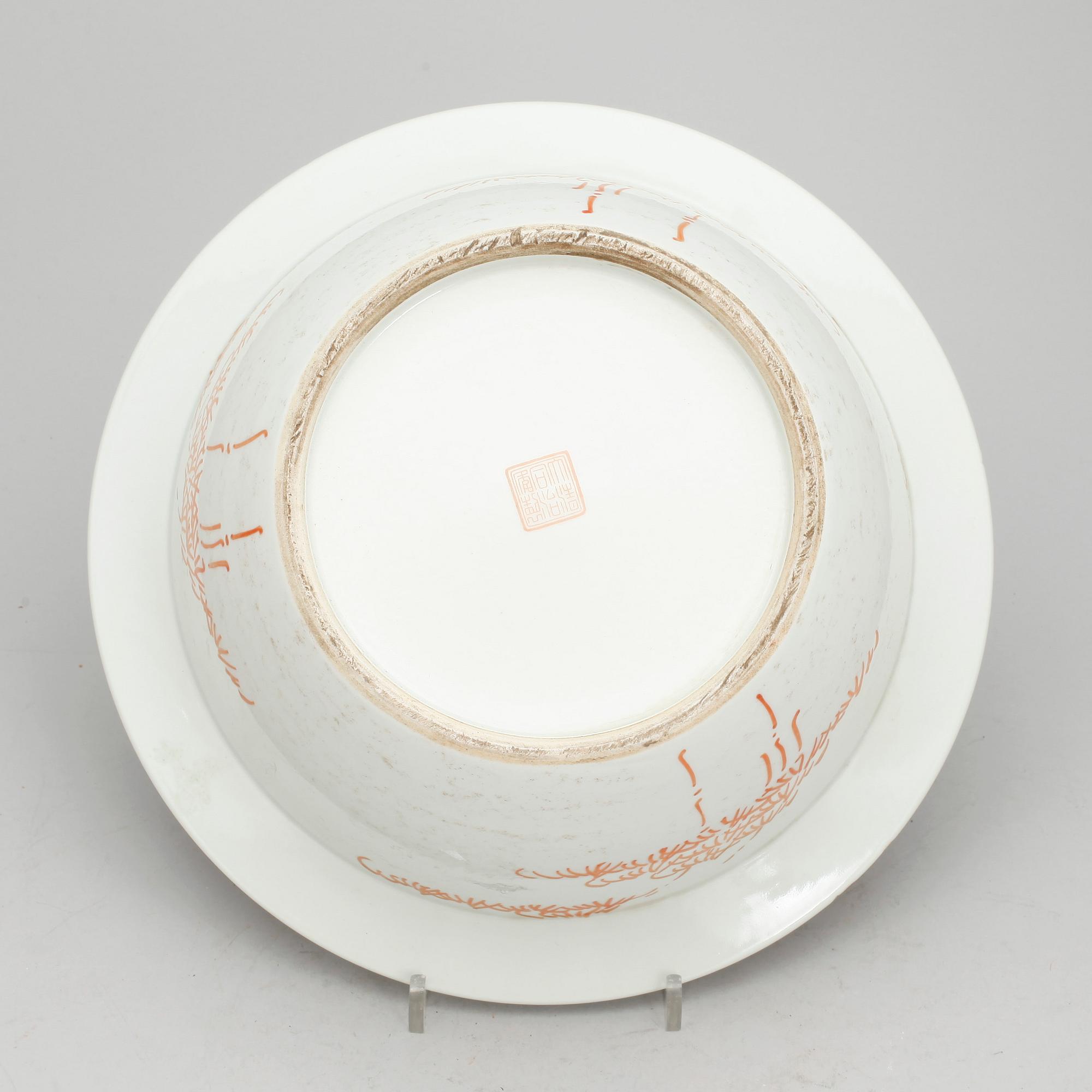 TVÄTTFAT, porslin, Kina, 1900-tal.